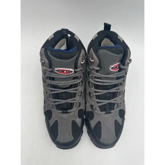 NEW Iron Age SURVEYOR Men's Hiking Boot Grey/Black US Size 10 Medium NIB