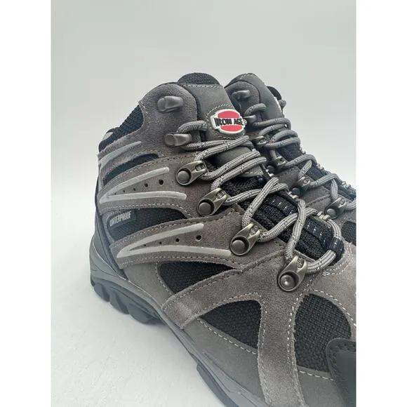 NEW Iron Age SURVEYOR Men's Hiking Boot Grey/Black US Size 10 Medium NIB