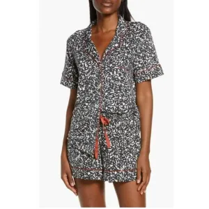 NEW KILO BRAVA short pajamas composition print in black/white