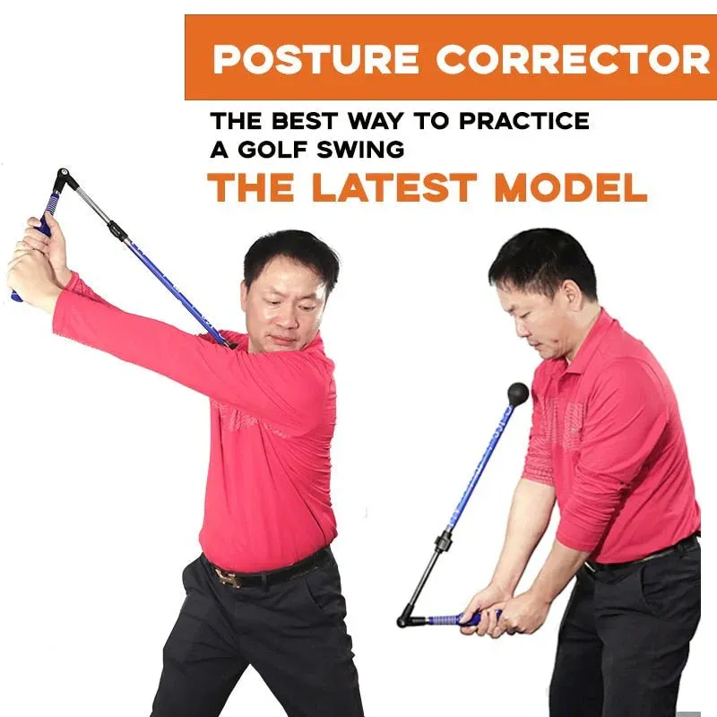 NEW Retails $119, Golf Folding Posture Corrector Swing Club Trainer for Beginners, Improve Golf Swing