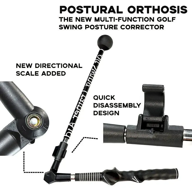 NEW Retails $119, Golf Folding Posture Corrector Swing Club Trainer for Beginners, Improve Golf Swing