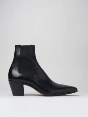 NICO 60MM CHELSEA BOOT IN BLACK CALFSKIN-Woman