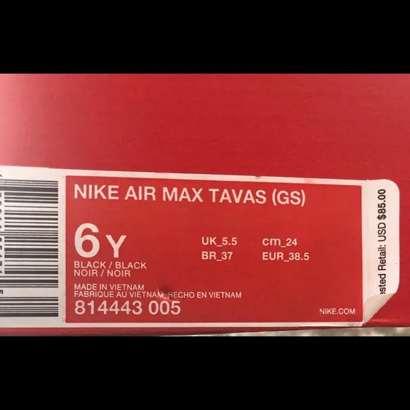 Nike Air Max Tavas GS 6Youth Original Ni