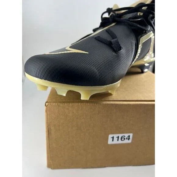 Nike Alpha Menace Pro 3 Black/Gold Football Cleats DM1788-002 Size 18