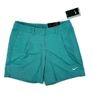 Nike Golf Women's Oxford Shorts Green 725763 351 Sz 2 NWT