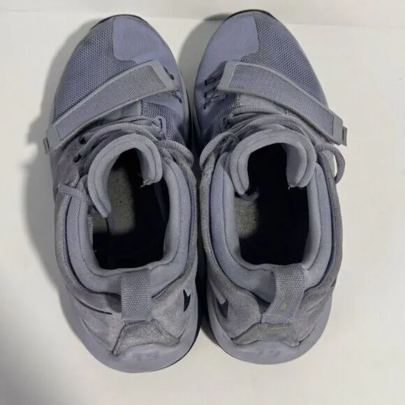 NIKE PG &quot;PAUL GEORGE&quot; SIZE 6.5 YOUTH SAME AS WOMAN SIZE 8.0 GLACIER grey blue