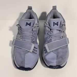 NIKE PG &quot;PAUL GEORGE&quot; SIZE 6.5 YOUTH SAME AS WOMAN SIZE 8.0 GLACIER grey blue