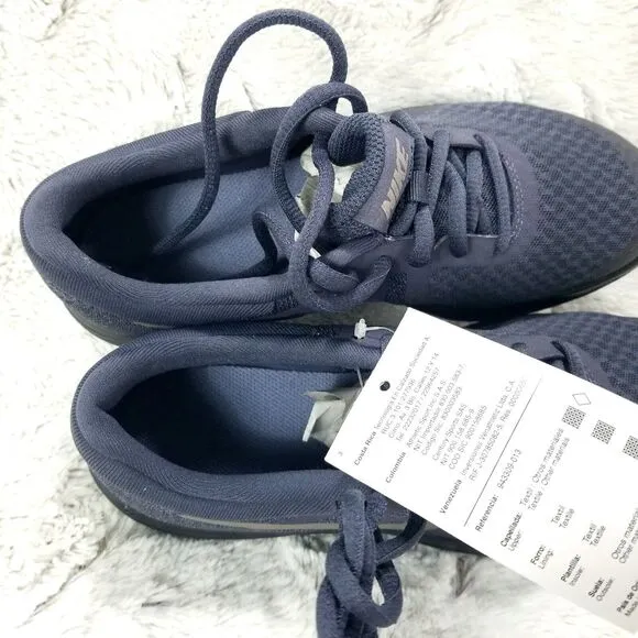 Nike Revolution 4 Boys Size 4Y Blue Athletic Running Shoes Sneakers 943309-013