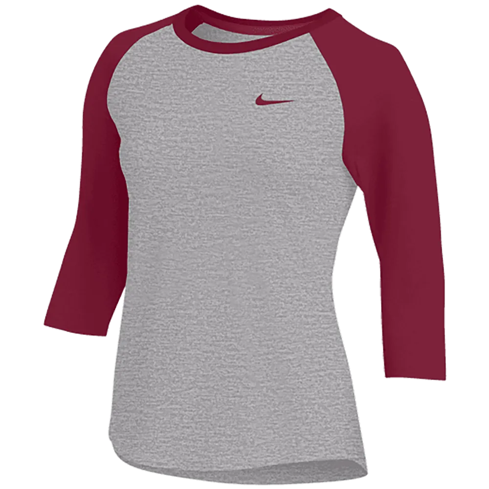 Nike Women's Dry 3/4 Sleeve Raglan Top