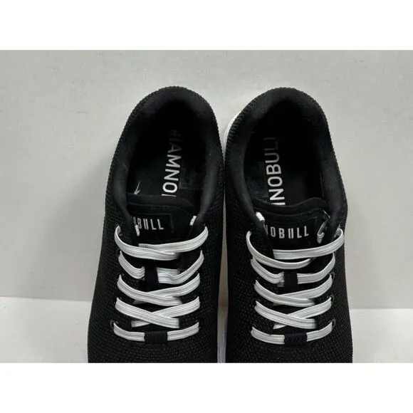 NoBull SuperFabric Trainer Lace Up Black Gum Athletic Sneakers Mens Size 8.5