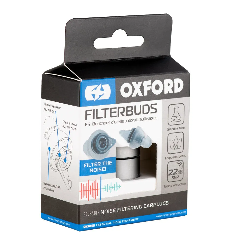 Noise Filtering Earplugs Set Oxford Filter Buds