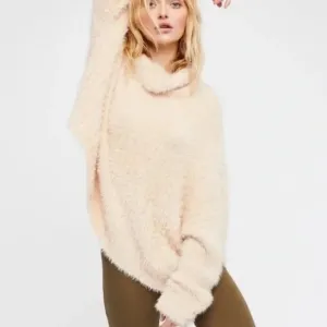NWT Free People One Fuzzy Cozy Turtleneck Cozy Fall
