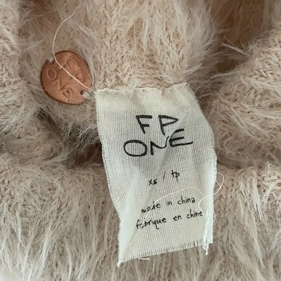 NWT Free People One Fuzzy Cozy Turtleneck Cozy Fall