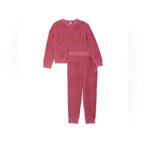 NWT PINK COZY JOGGER PAJAMA SET