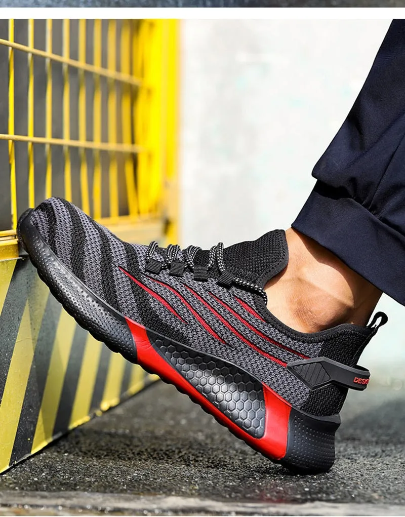 Odysseysoles Men's Work Safety Sneakers