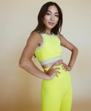 Open Back Bra - Neon