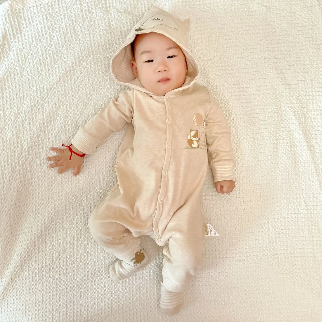Organic Newborn Clothing | Cozy Baby Hooded Romper