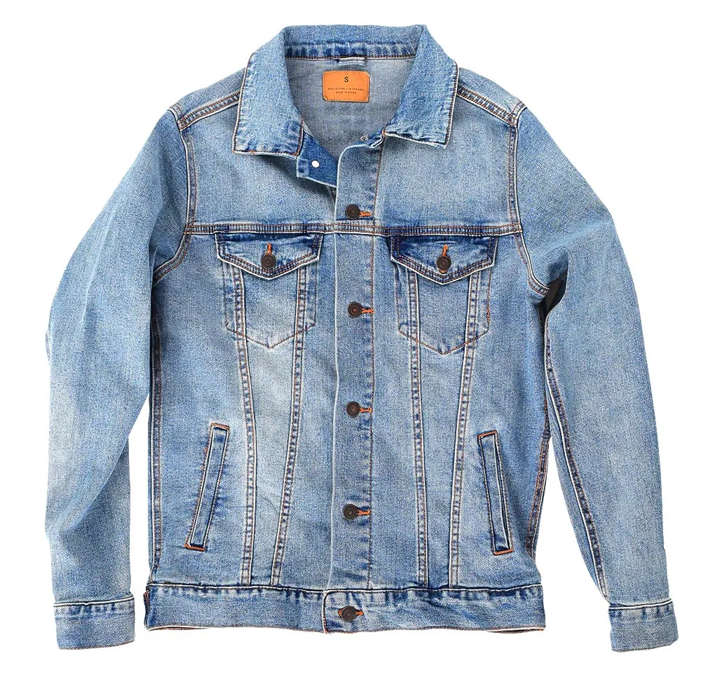 Owl Wearing Converse Shoes by Amelie Legault Unisex Denim Jacket