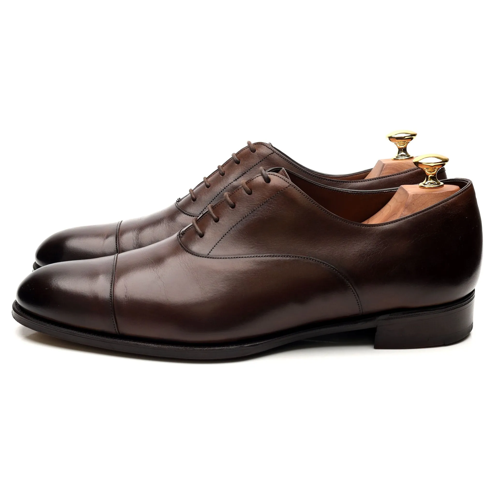 'Oxford' Dark Brown Leather Oxford UK 9.5 F