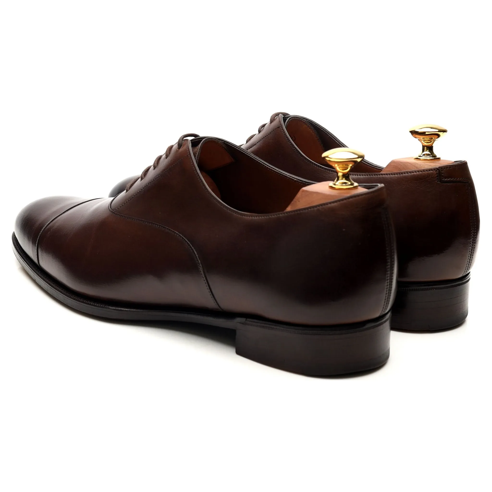 'Oxford' Dark Brown Leather Oxford UK 9.5 F