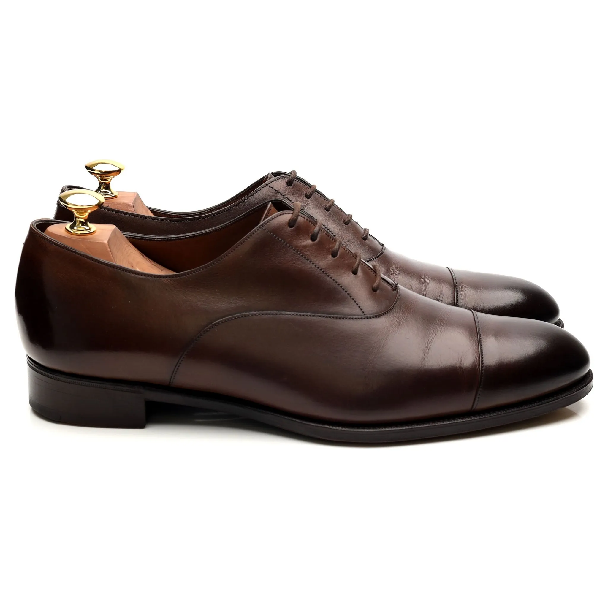 'Oxford' Dark Brown Leather Oxford UK 9.5 F