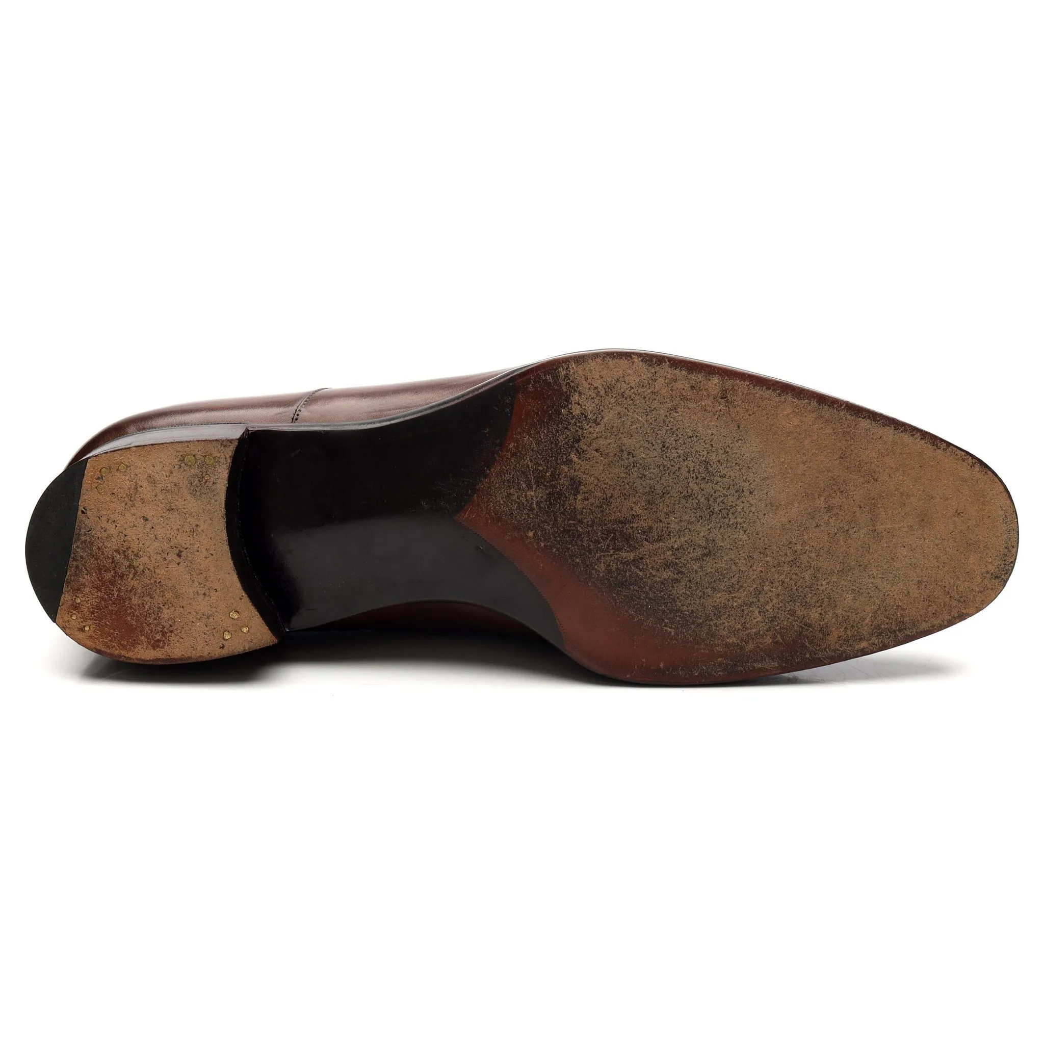 'Oxford' Dark Brown Leather Oxford UK 9.5 F