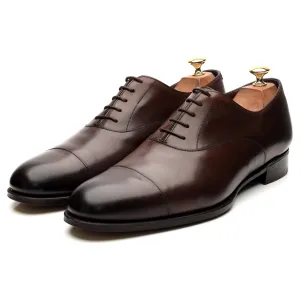 'Oxford' Dark Brown Leather Oxford UK 9.5 F
