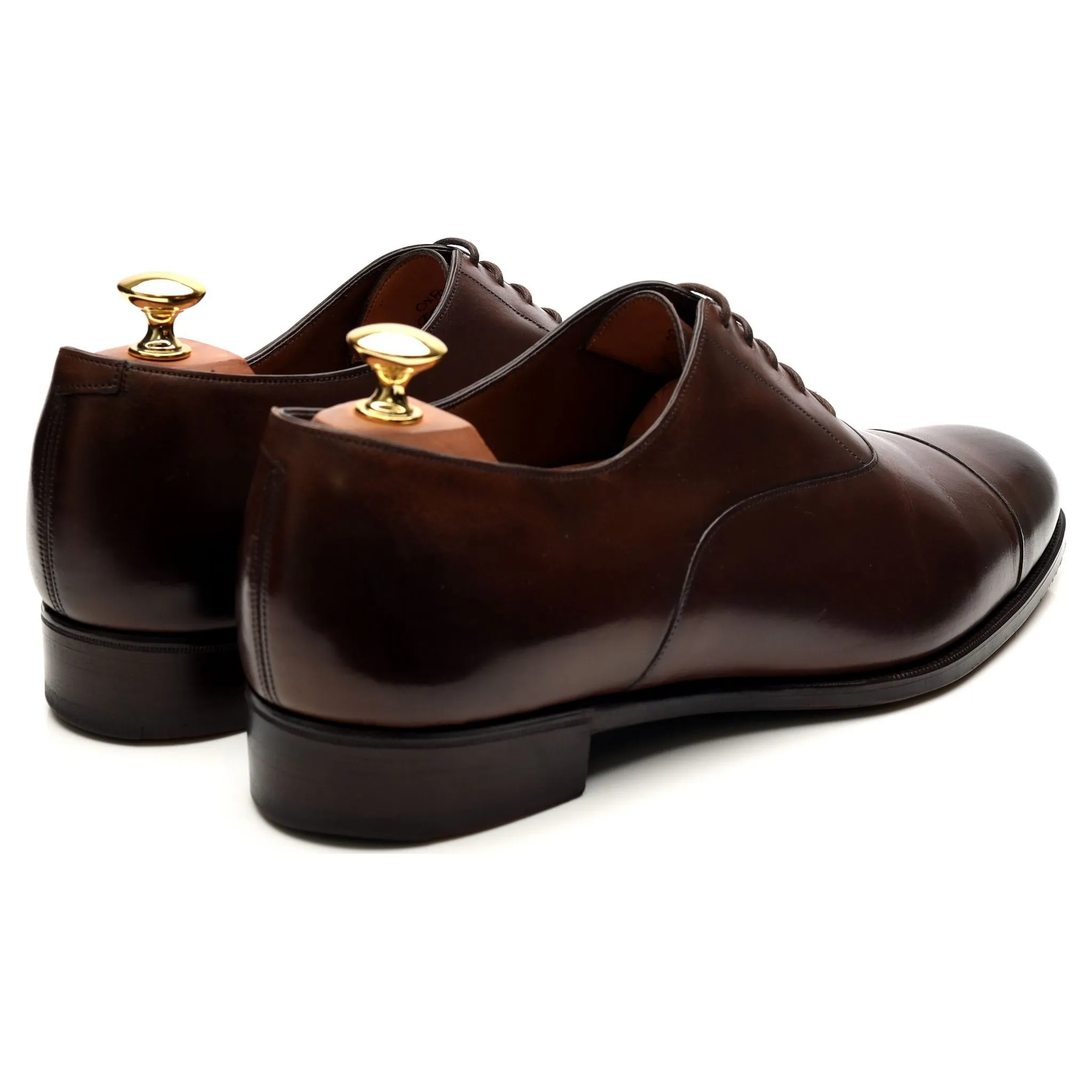 'Oxford' Dark Brown Leather Oxford UK 9.5 F