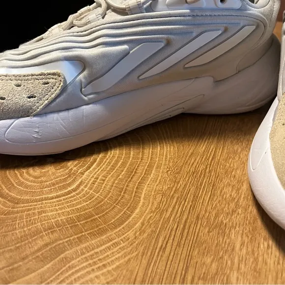 Ozelia Adidas Gray and Tan Sneakers size 10