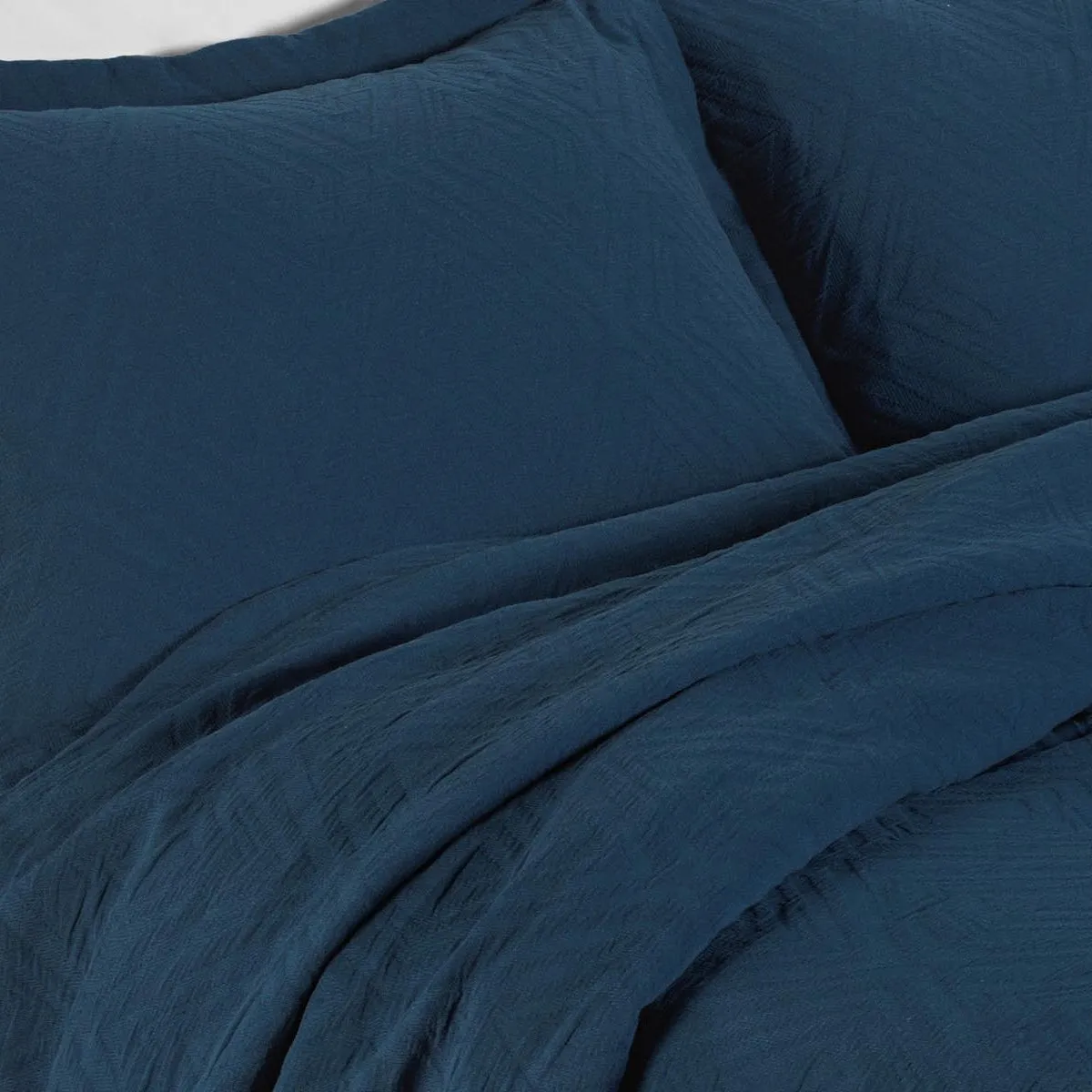 Padstow Woven Bedspread - Denim