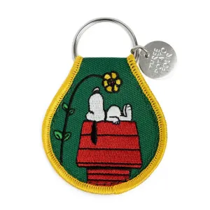 Patch Keychain - Snoopy Flower Doghouse