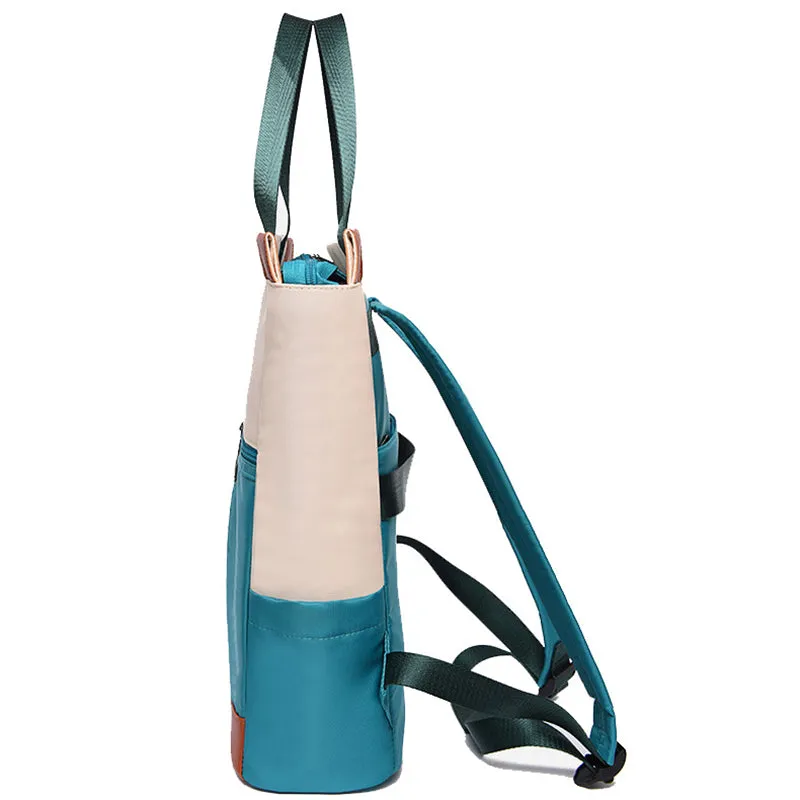 Patchwork Oxford Cloth Laptop Bag Shoulder Backpack