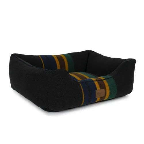 Pendleton Kuddler Dog Bed — Vintage Camp Black Oxford