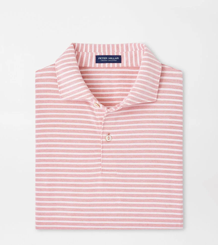 Peter Millar Albatross Cotton Pique Polo - Scarlet Lily