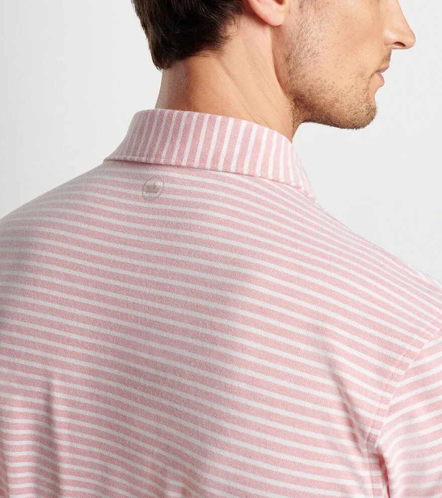 Peter Millar Albatross Cotton Pique Polo - Scarlet Lily