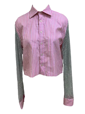 Pink cropped Ami