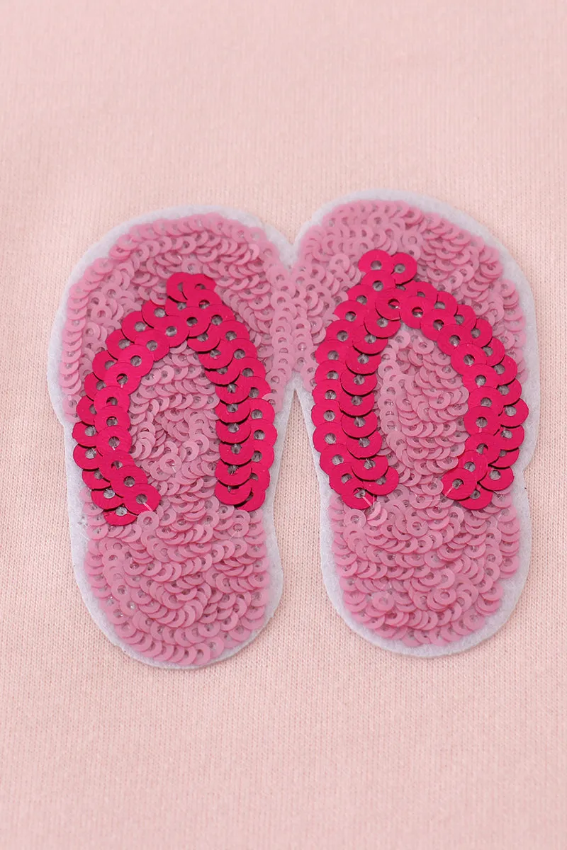Pink Slipper Sequin Mom&me Dress