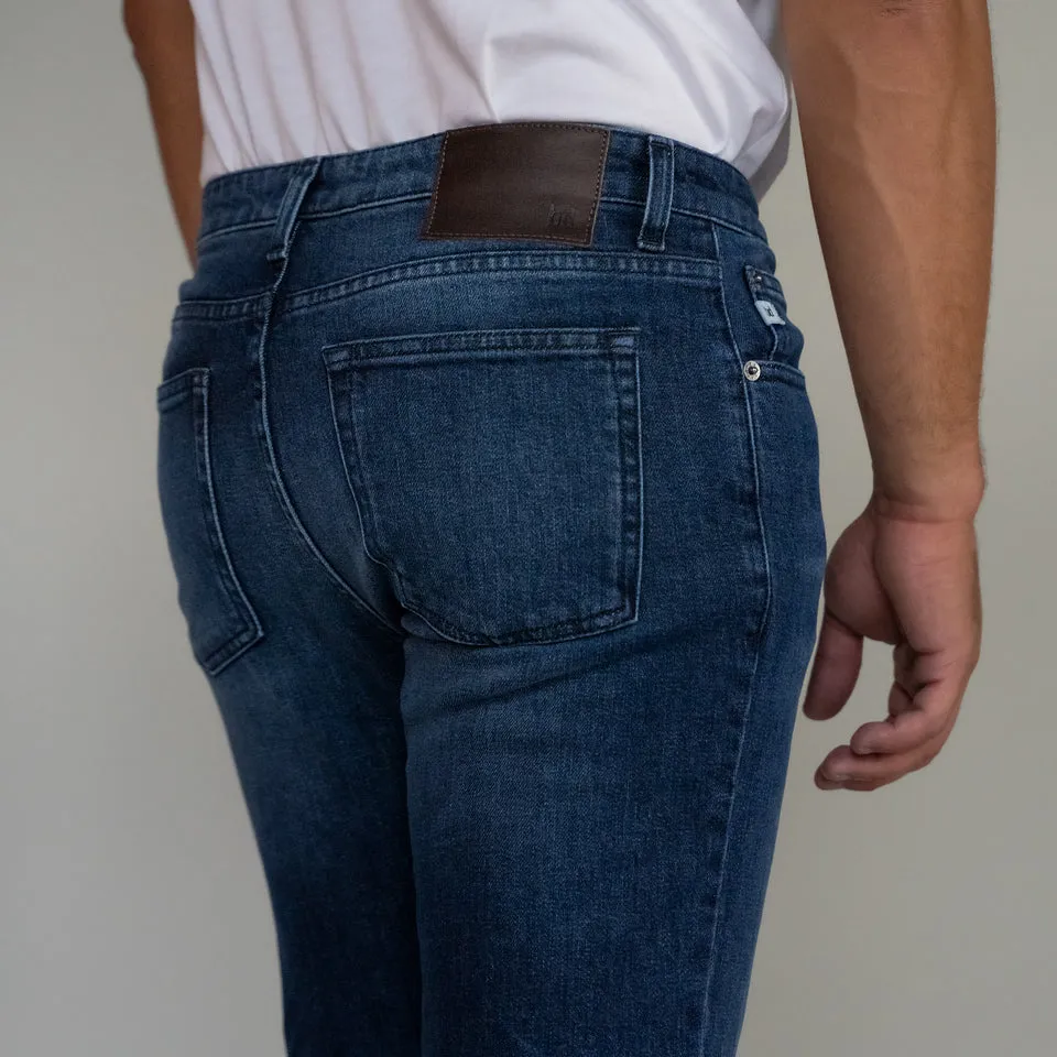 Premium Italian Denim Skinny Fit - Dark Vintage Wash