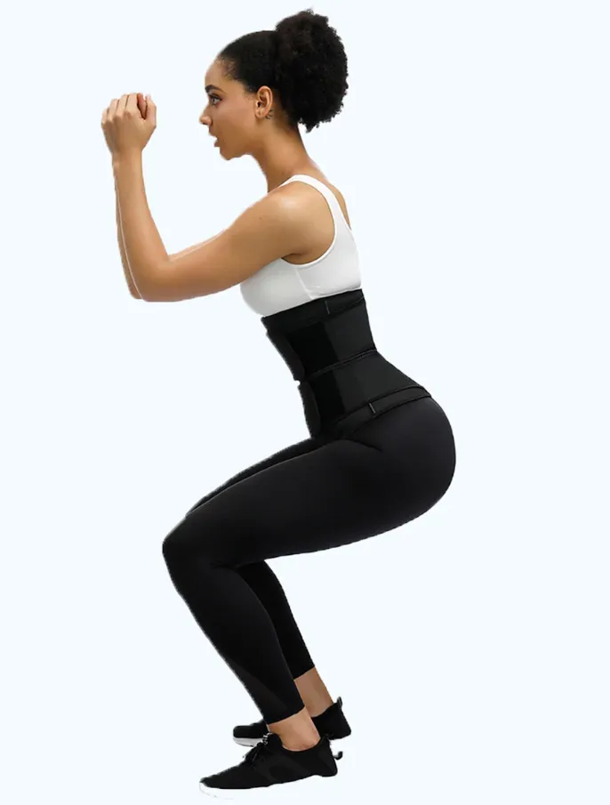 Premium Waist Trainer - Double Compression Straps with Supportive Zipper!