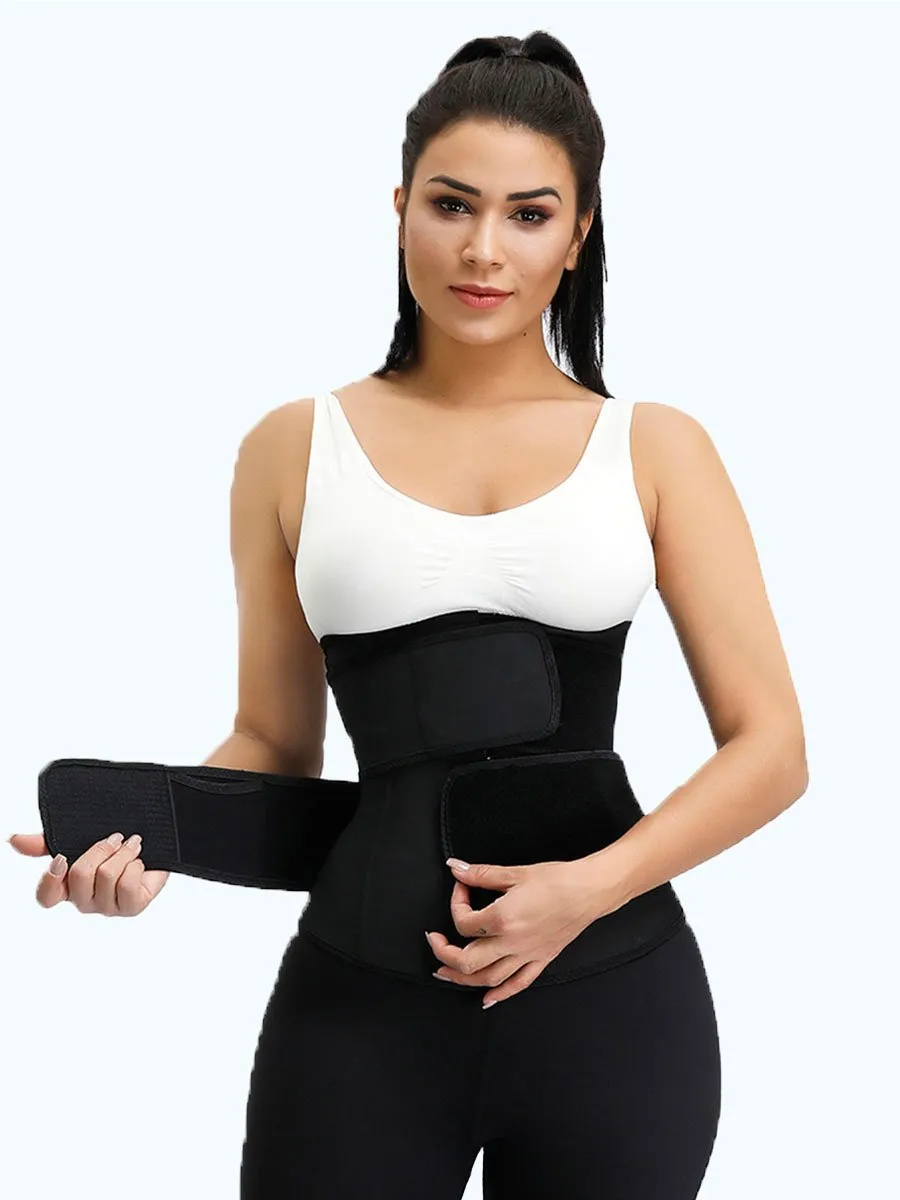 Premium Waist Trainer - Double Compression Straps with Supportive Zipper!