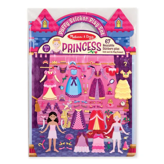 PUFFY STICKER PLAY SET - PRINCESS