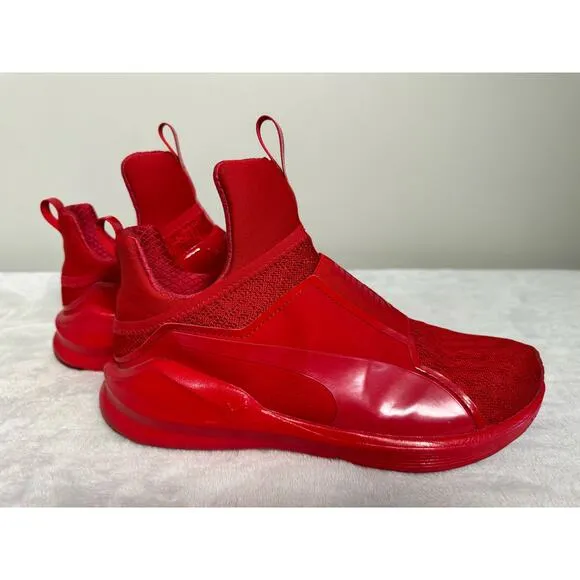 Puma Fierce Mid Height Women's Sneakers in Red Size 9