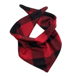 Red and Black Buffalo Plaid scARF