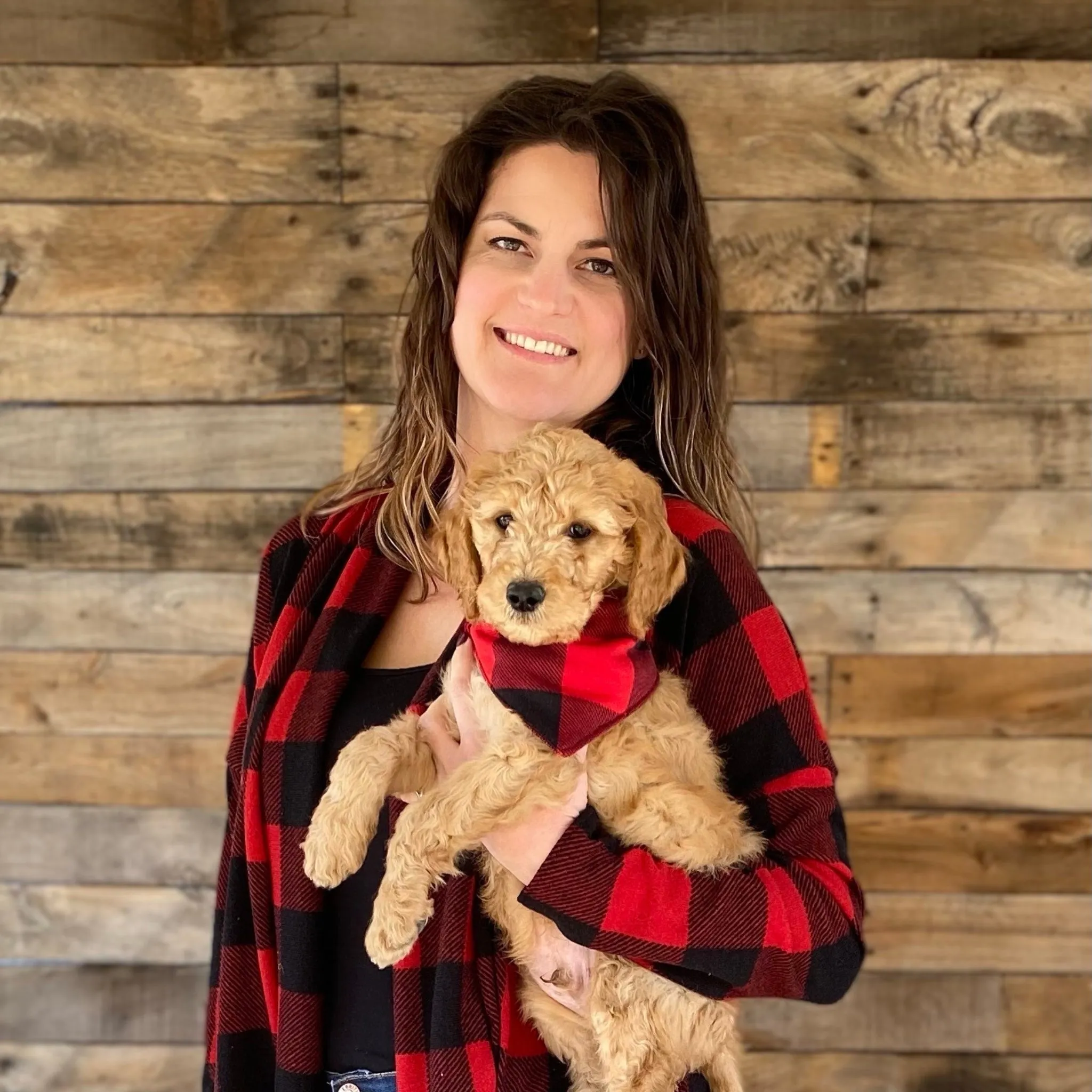 Red and Black Buffalo Plaid scARF