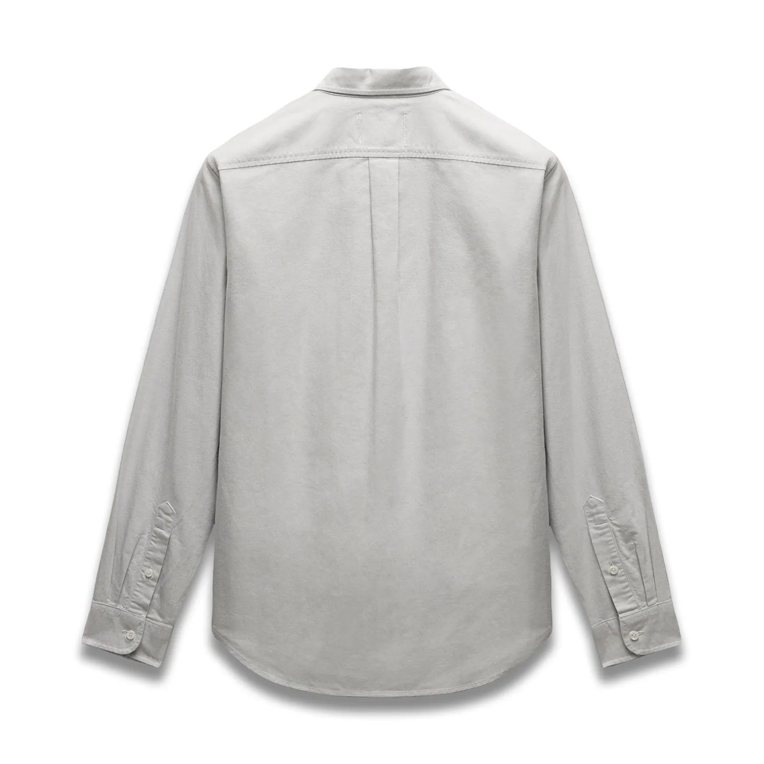 Reigning Champ Men Woven Windsor Oxford Shirt Light Grey RC-8000-LGRY