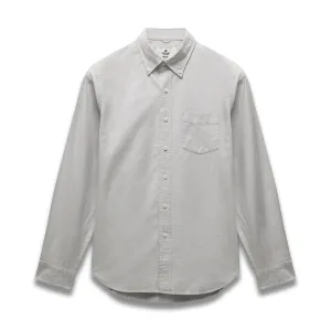 Reigning Champ Men Woven Windsor Oxford Shirt Light Grey RC-8000-LGRY