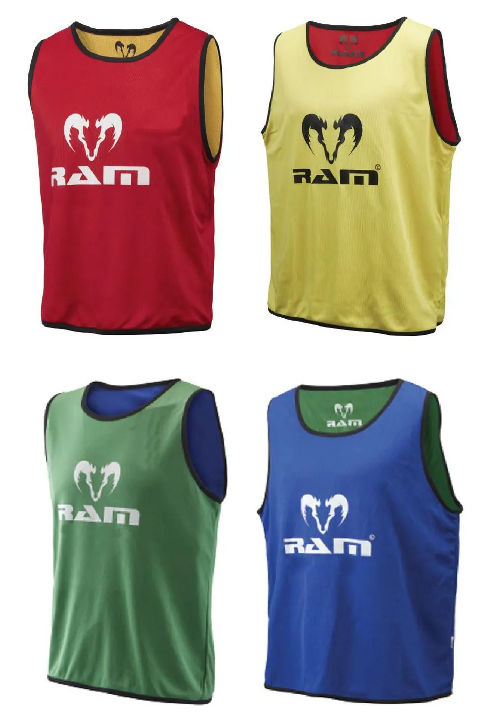 Reversible Training Bibs - Set of 10