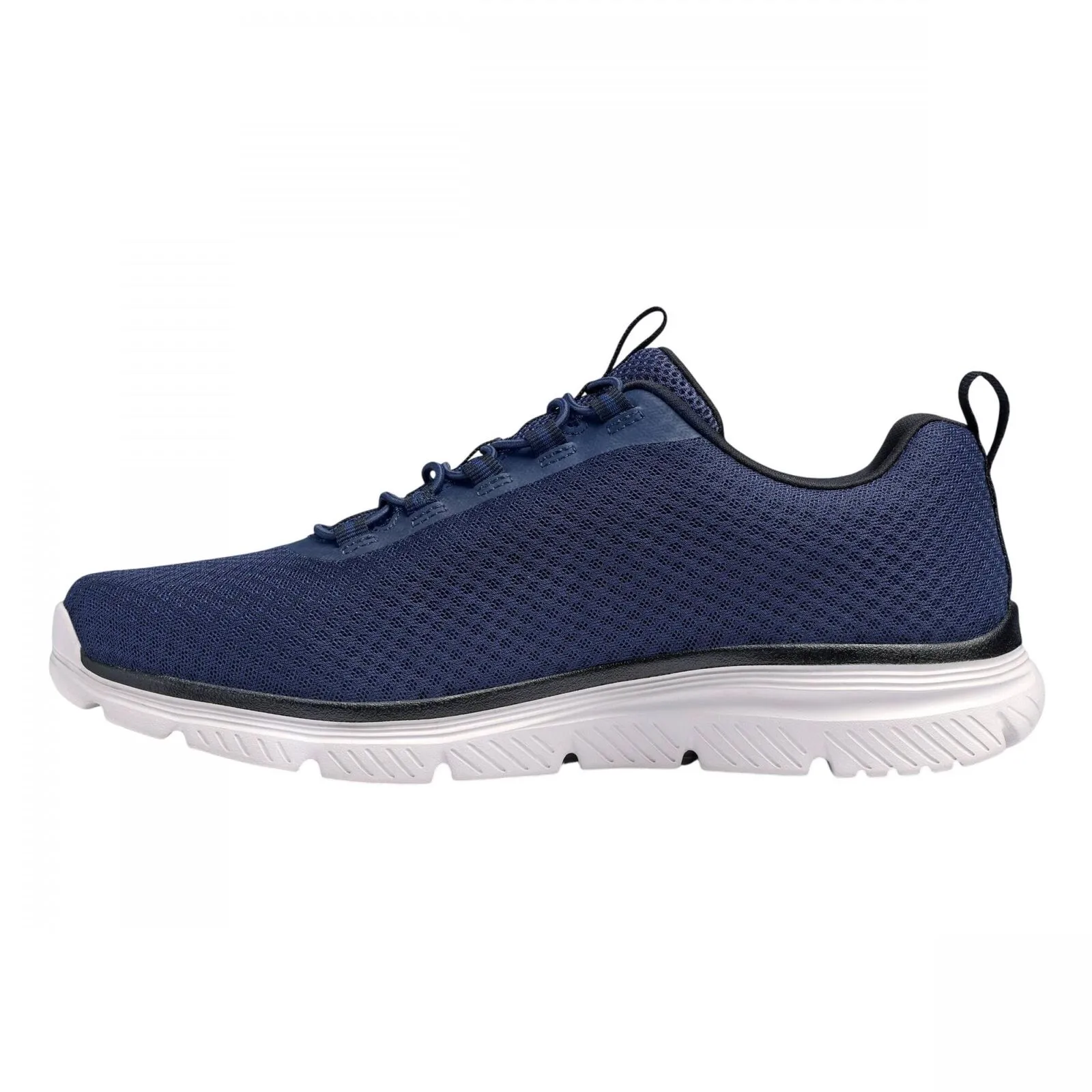 S Sport By Skechers Mens Wide Fit Pull On Low Top Wilmer Sneakers Navy Blue 10