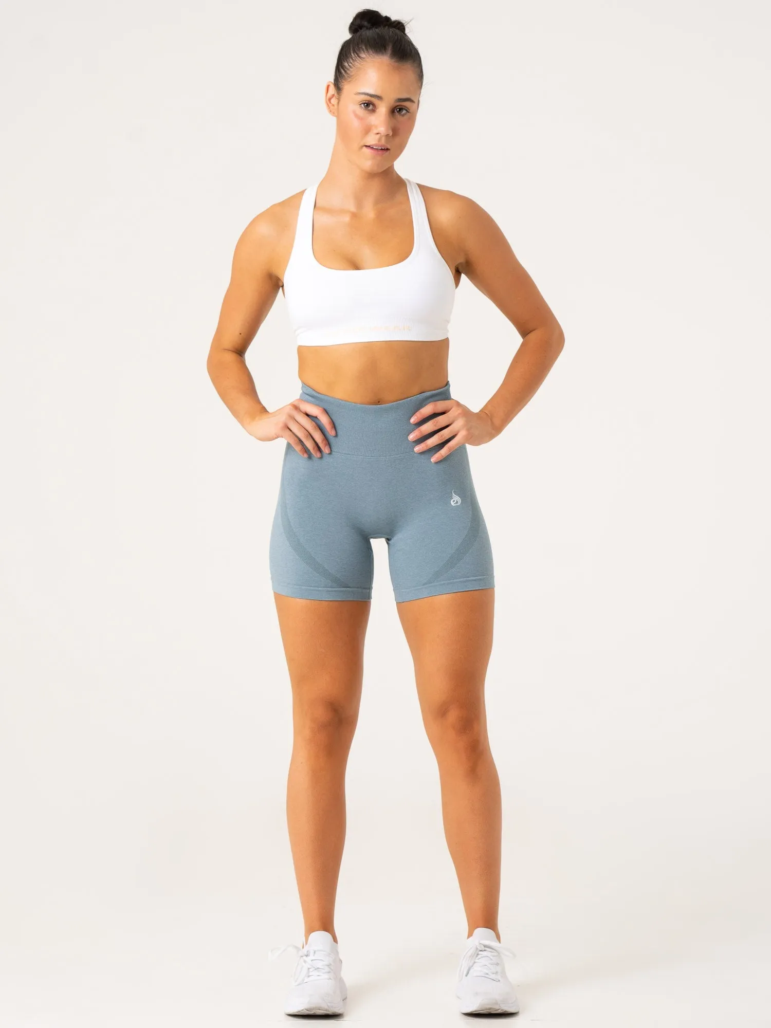 Sculpt Seamless Shorts - Petrol Marl