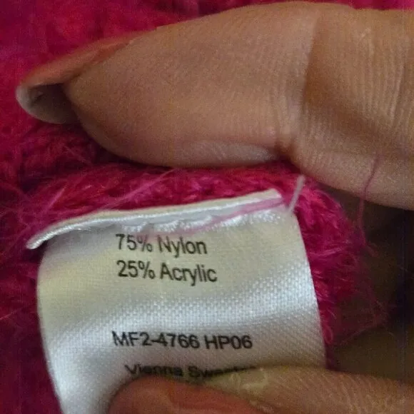 Show Me Your Mumu Vienna Sweater Pink Cozy Soft Balloon Sleeve Size M